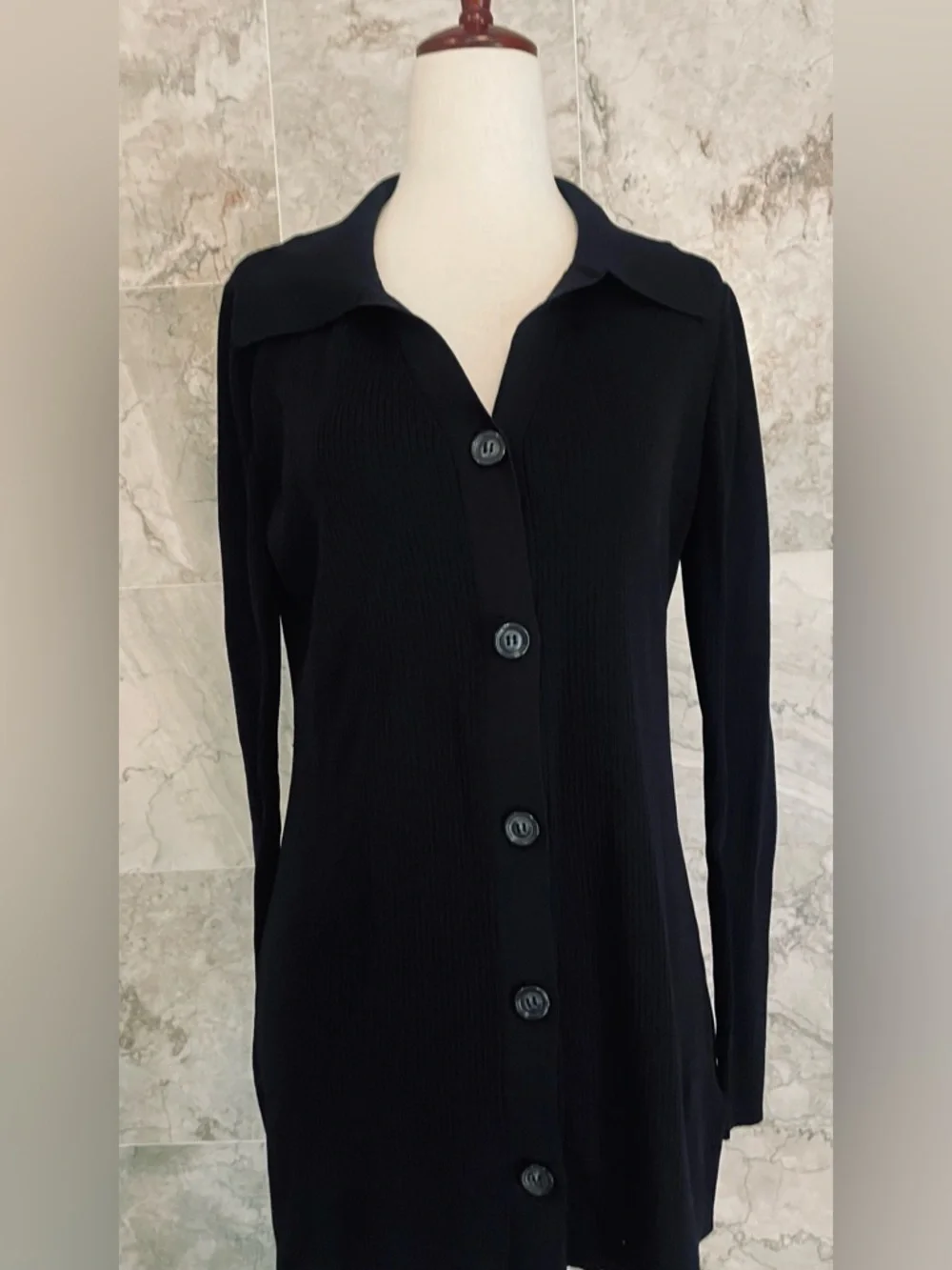 The Drop Constance Ribbed Cardigan Long Sleeve Sweater - Picture 3 of 8